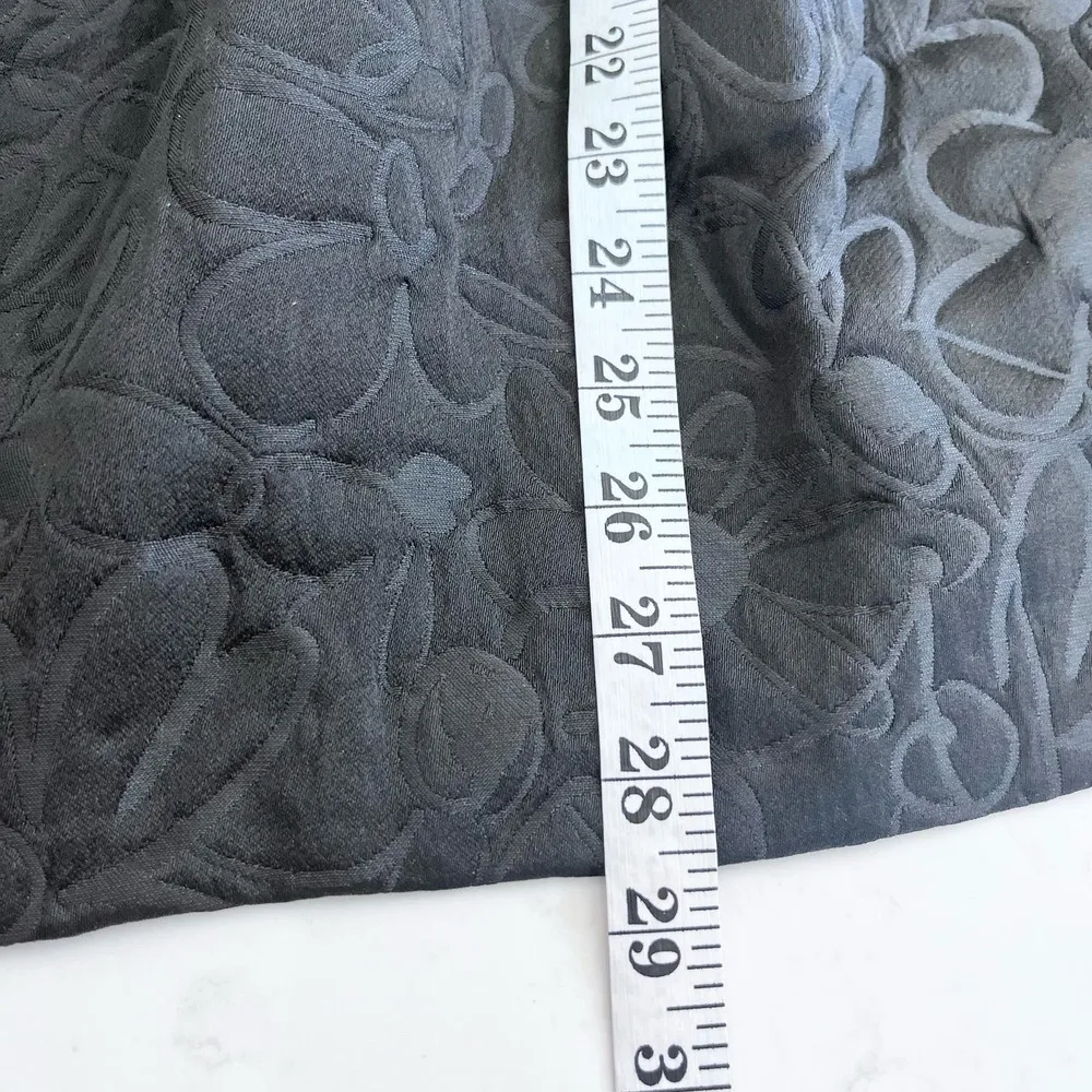 B + AB black full tiered floral tonal Injection midi skirt size Small NWT - Image 6