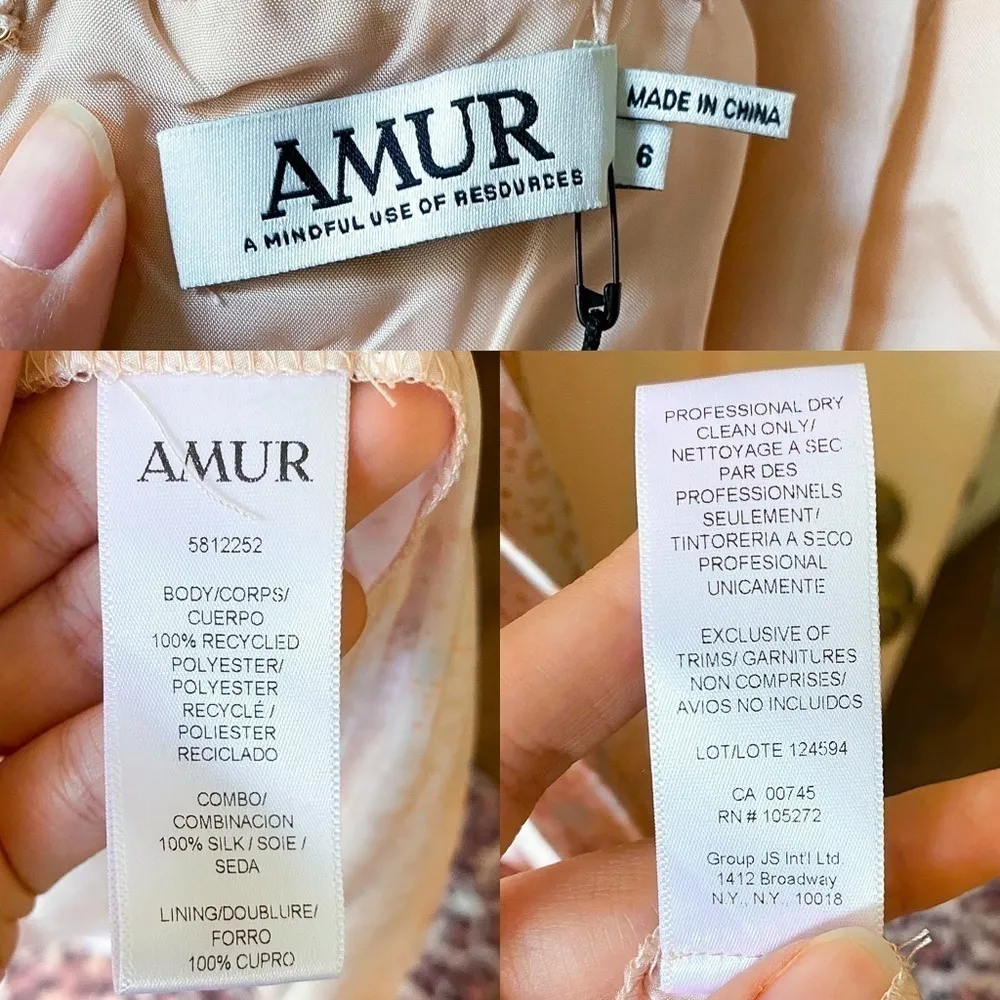 AMUR Lumi Dress 6 Pink - Image 6