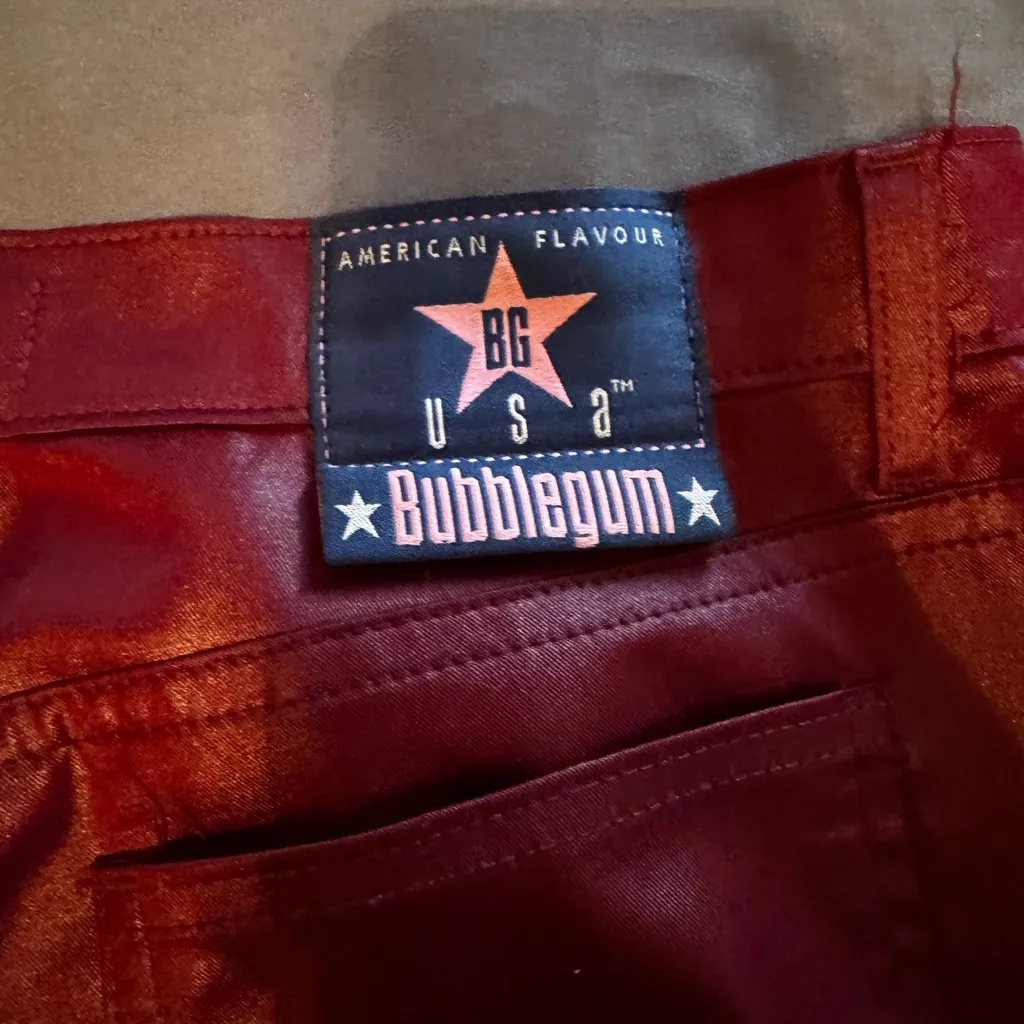 Bubblegum USA y2k Rich Burgundy Trousers - Image 8