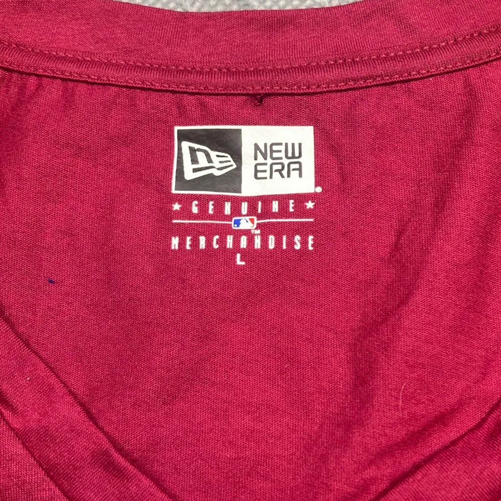 New Era Genuine Merchandise Women’s Maroon Phillies‎ Short Sleeve Shirt Size L Red Size L - Image 2