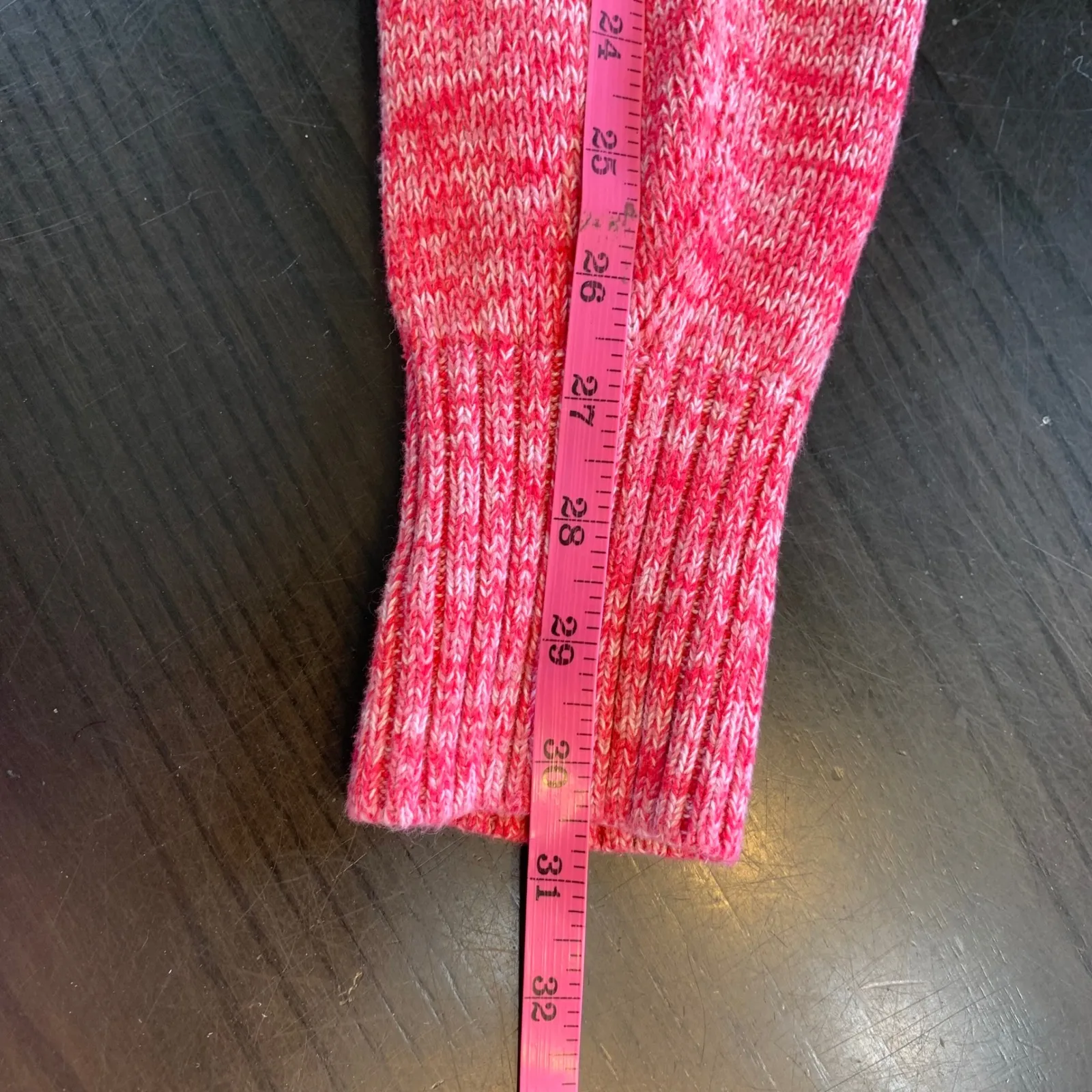 GAP Pink Marled Y2K Style  V-Neck Sweater S Clean Girl Cozycore 100% Cotton Knit - Image 14