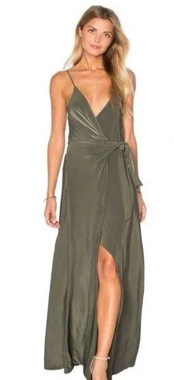 NWT MISA Los Angeles Veronica Wrap Dress in Red - Image 2