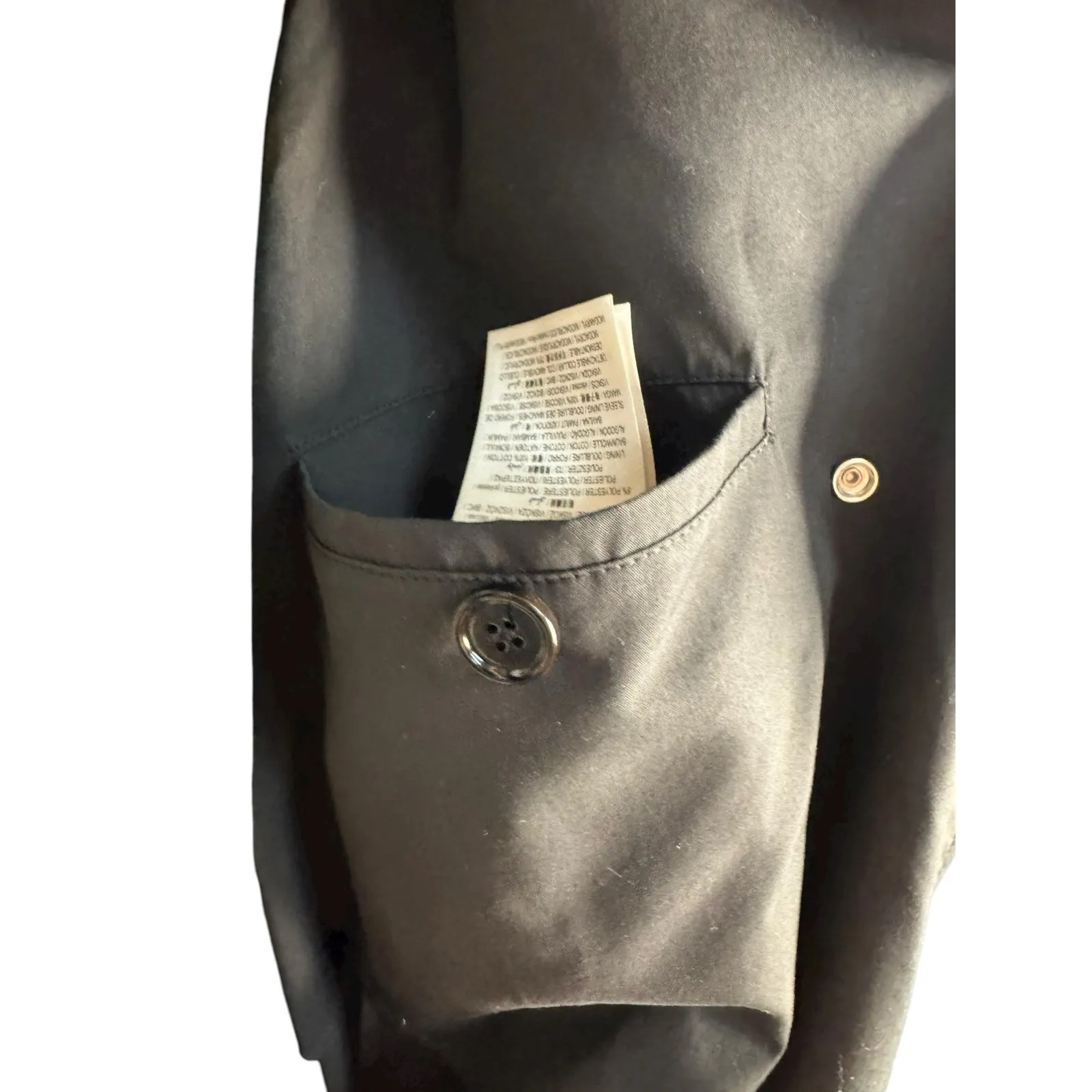 Burberry NWT Kennington Oversized Trench Coat w/Faux Fur Trim in Black Size 10 - Image 10