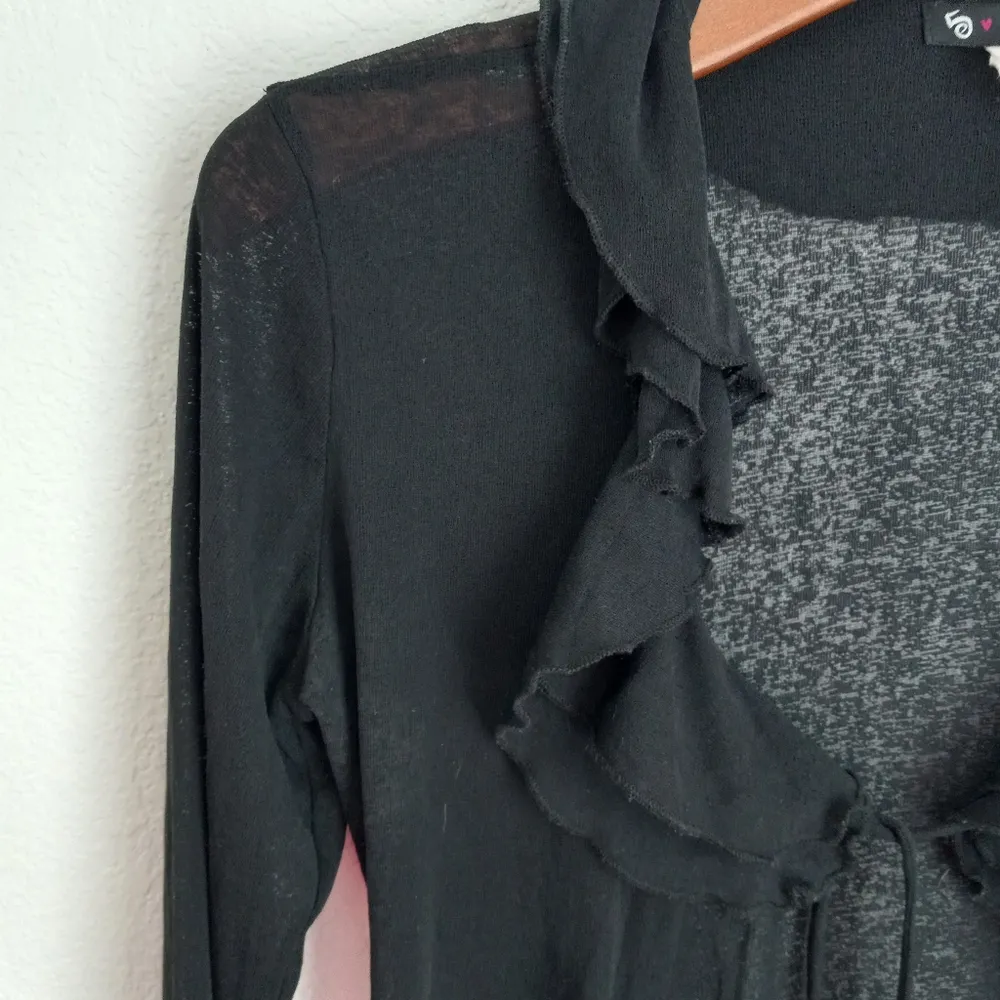 579 S Intimates Mini Duster in Sexy Black - Image 4