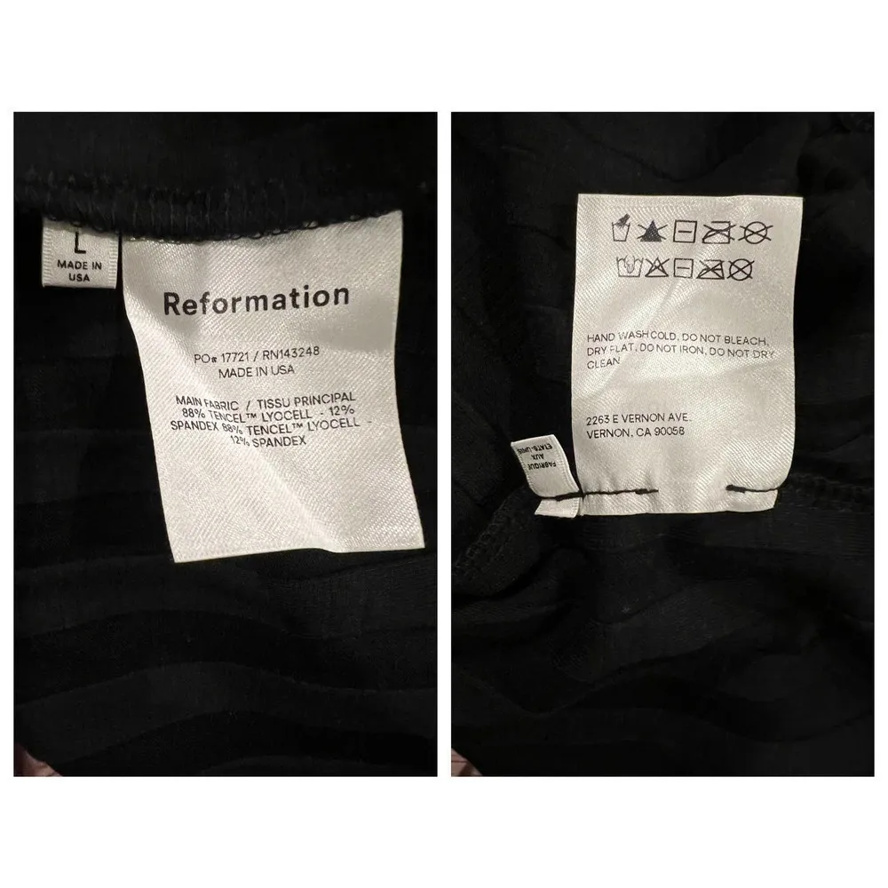 Reformation Vittoria Rib Long Sleeve Knit Dress (L) - Image 6