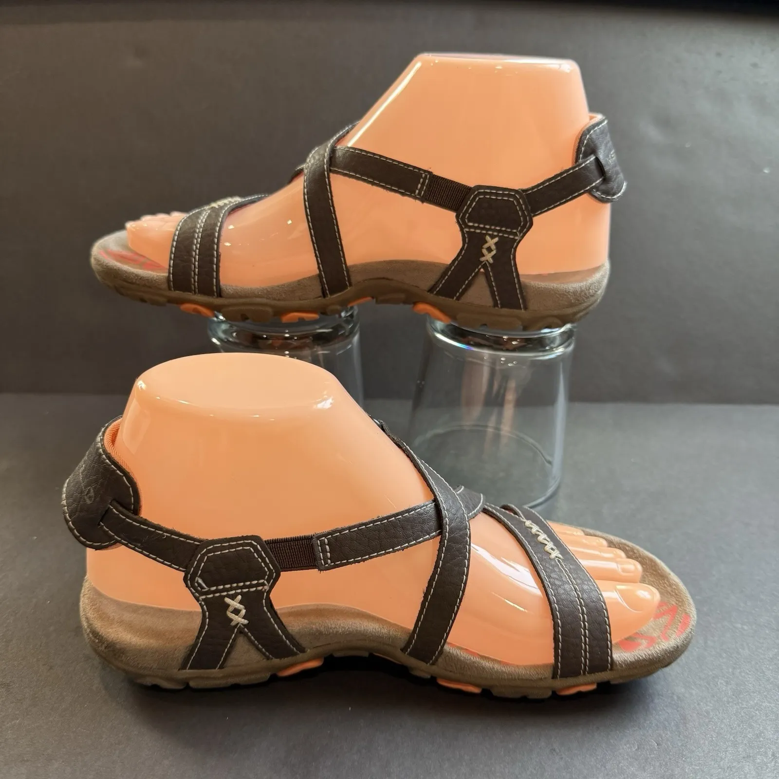 Merrell Leather Sandal Shoes Women US 5 EU 36 Sandspur Ankle Strap Brown Hiking - Image 2