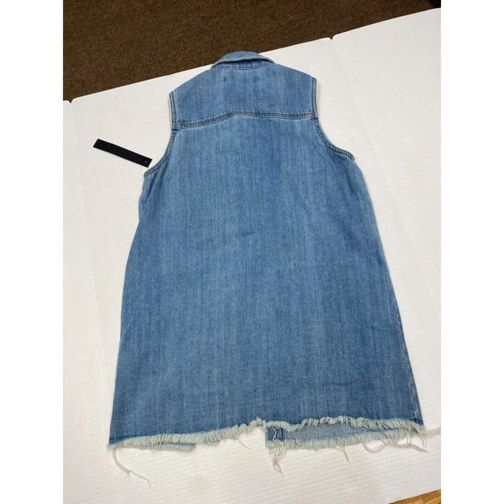 Tinsel Denim Vest Womens XS (b5) - Image 5