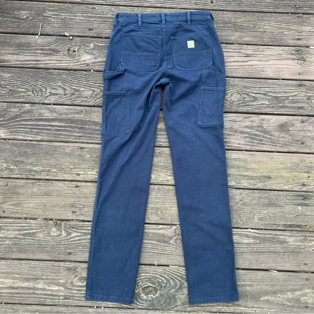 CARHARTT Women Rugged Flex Relaxed Fit Canvas Work Pant BN5113, Casual|Sz:4 Tall - Image 2