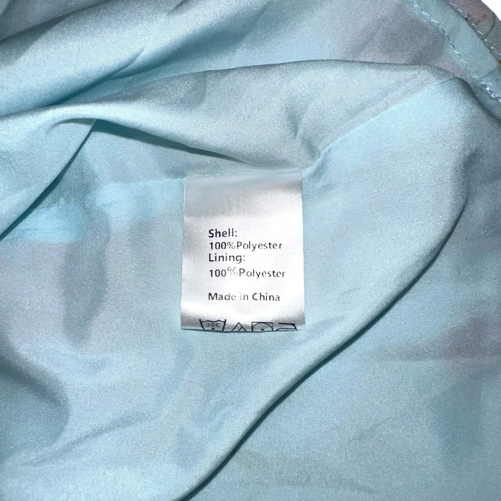 NWOT Petal & Pup Irelynn Floral Off-Shoulder Ruffle Tiered Blue Maxi Dress SMALL - Image 7