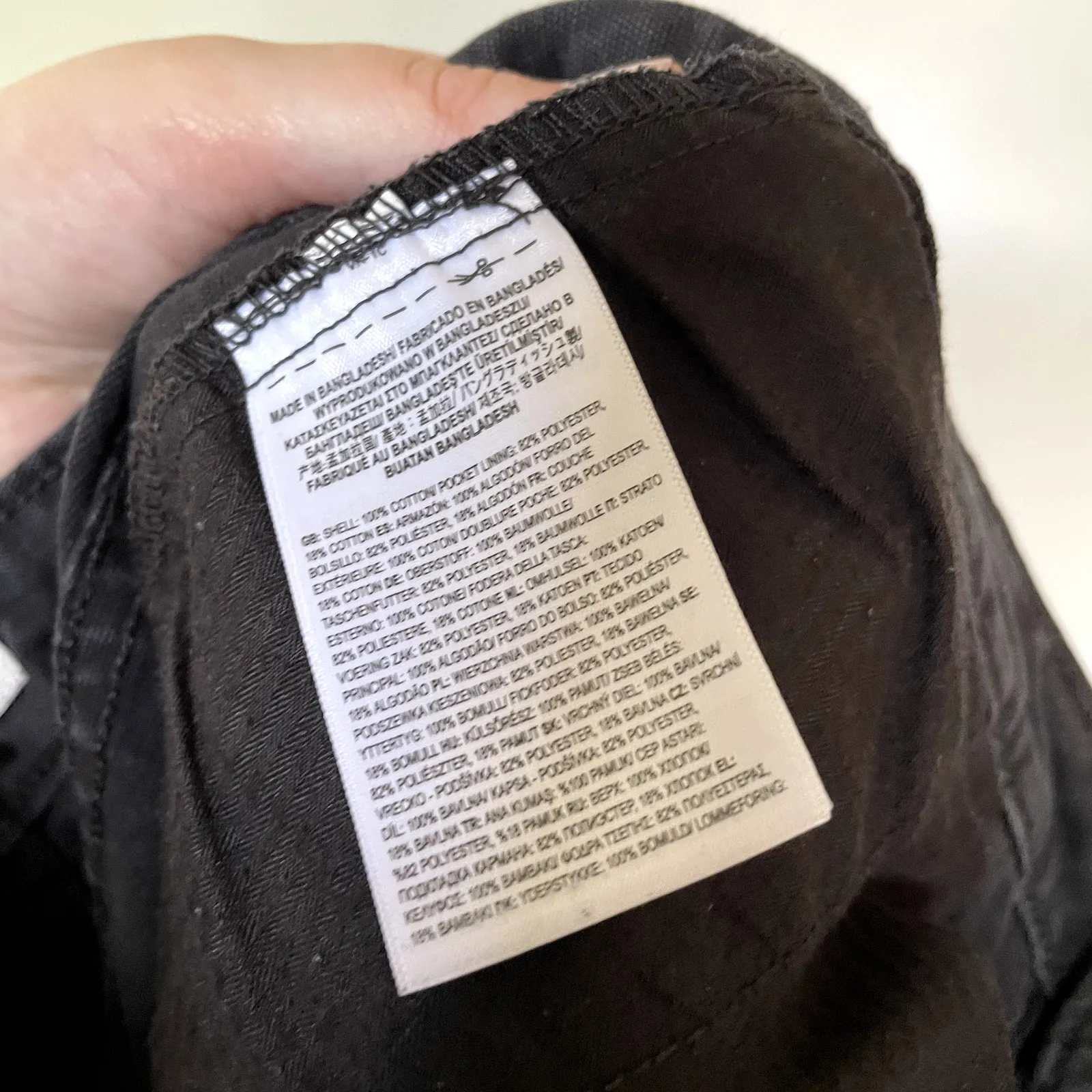 Vans black jeans cargo pockets women's size 28 cotton casual skateboarding - Image 7