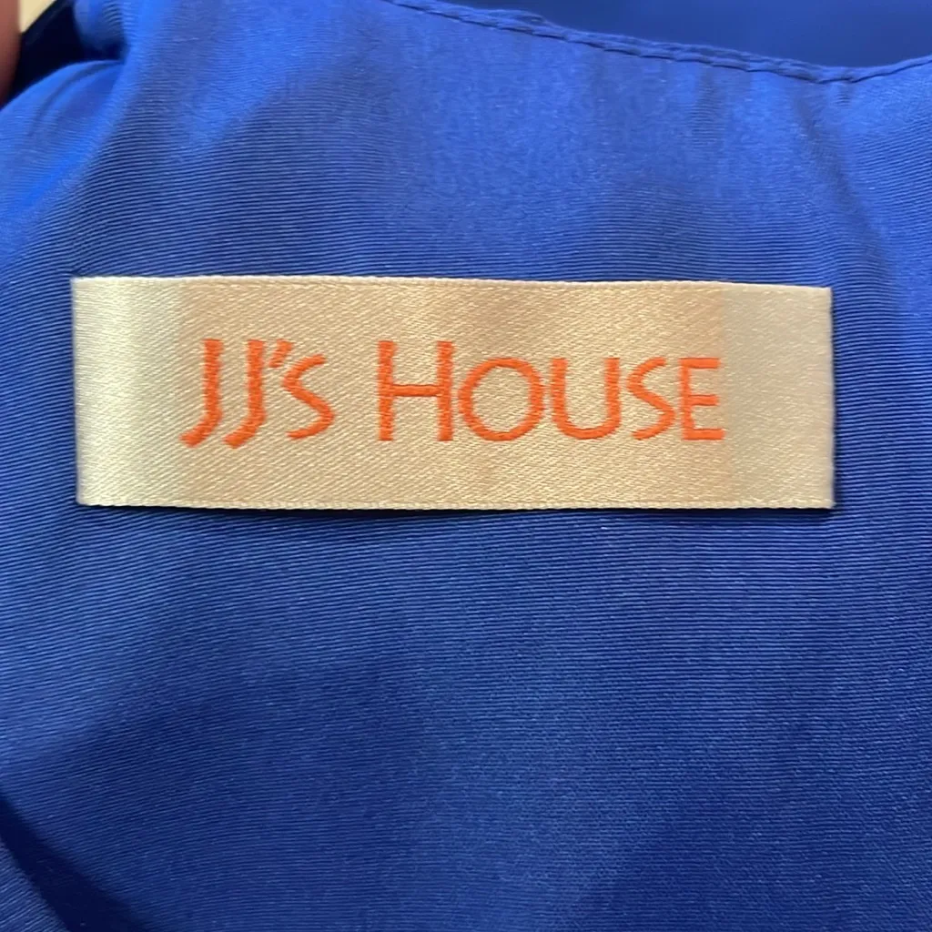 JJ’s House-NWT A-Line V-Neck Floor-Length Chiffon Formal Dress Royal Blue Size 6 - Image 5