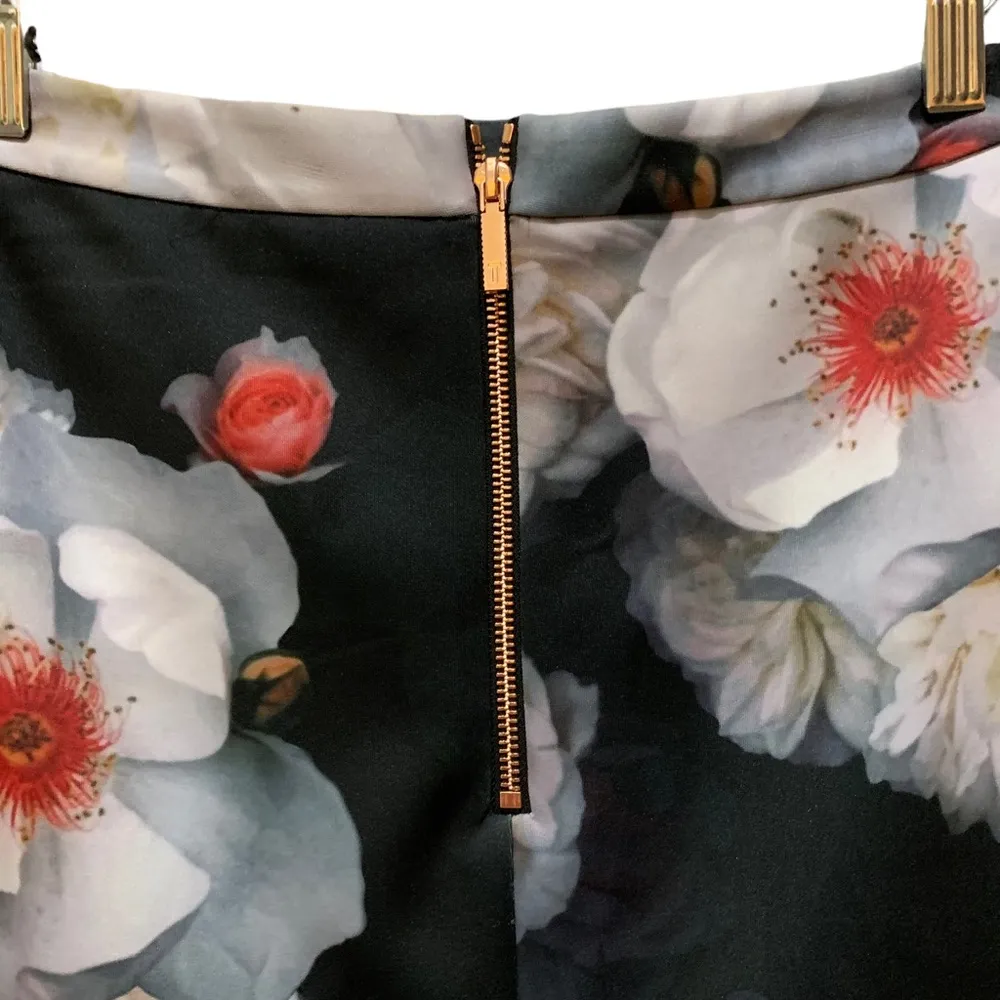 Ted baker London lieyaa Chelsea black floral print pencil skirt - Image 12