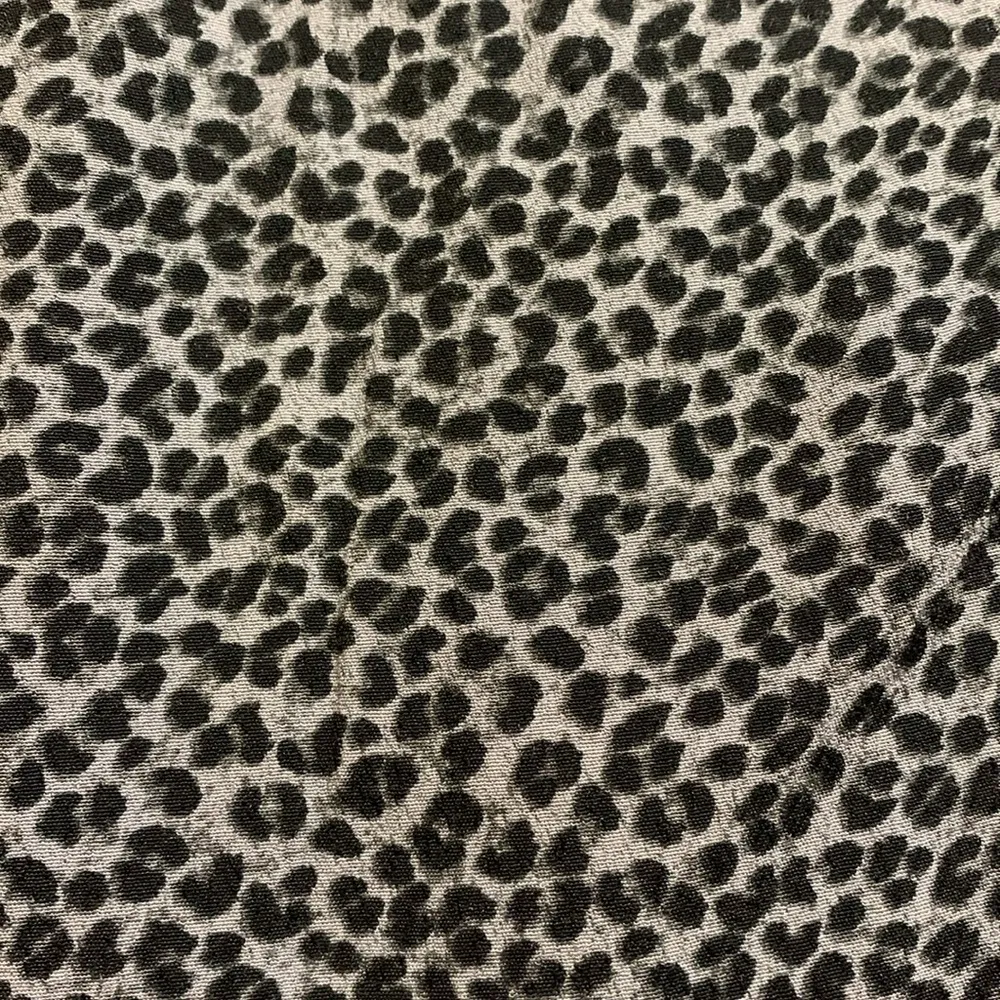 Abercrombie Elbow Sleeve Midi Dress Blue Black Animal Print Women Medium Petite - Image 7