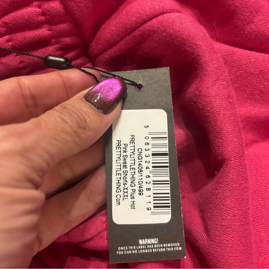 PrettyLittleThing Plus Pink Lounge Sleep Shorts XXXL NWT - Image 5