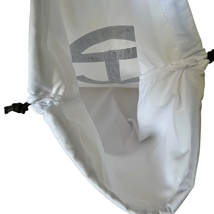 Telfar White Fabric Drawstring Dust Bag 18"x20" - Image 3