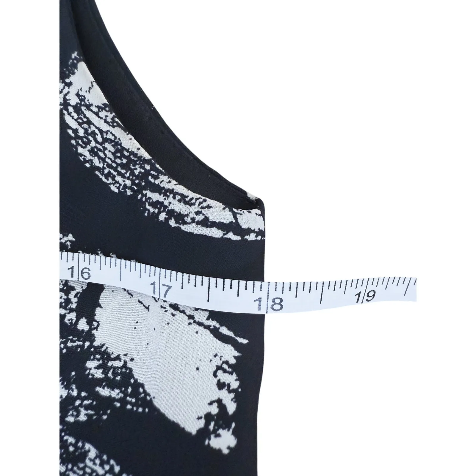 Whistles Art School Chic Silk Sleeveless Blouse M Black White Modern Minimalist Size M - Image 7