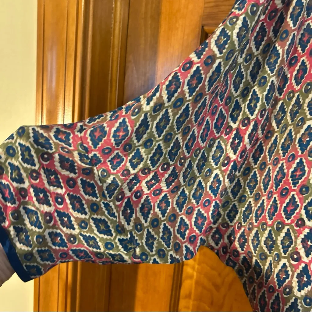 Soft Surroundings Alina Cocoon Cupro Blend kimono Tile Print Sz L/XL -EUC - Image 4