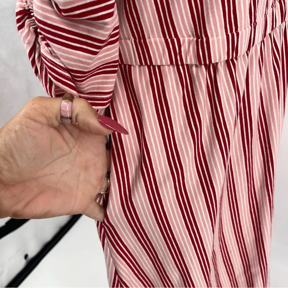 MATILDA JANE Heart To Heart Bookworm Striped Maxi Long Dress Sz Small Mommy & Me - Image 12