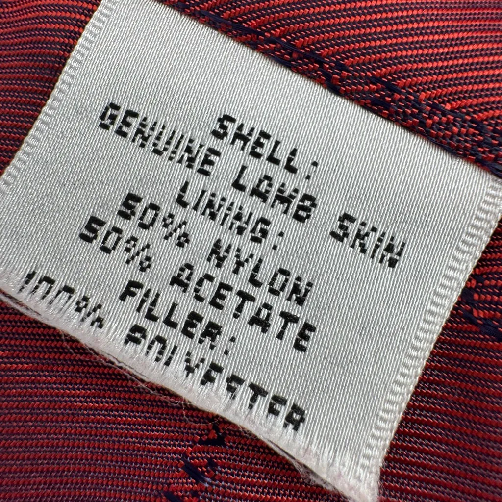 Katherine Kelly Black Floral Quilted Lambskin Leather Jacket S - Image 4