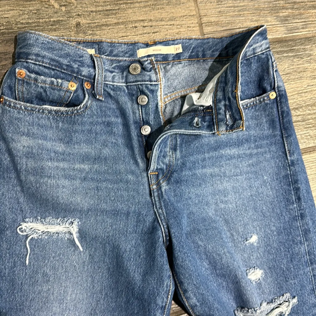 Levi’s Women’s Premium Icon Fit High Rise Straight Leg Ankle  Jeans Size 27 - Image 10