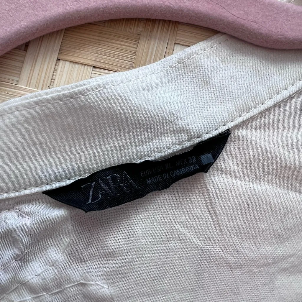 Zara textured‎ embroidered blouse boho bloggers favorite - Image 4