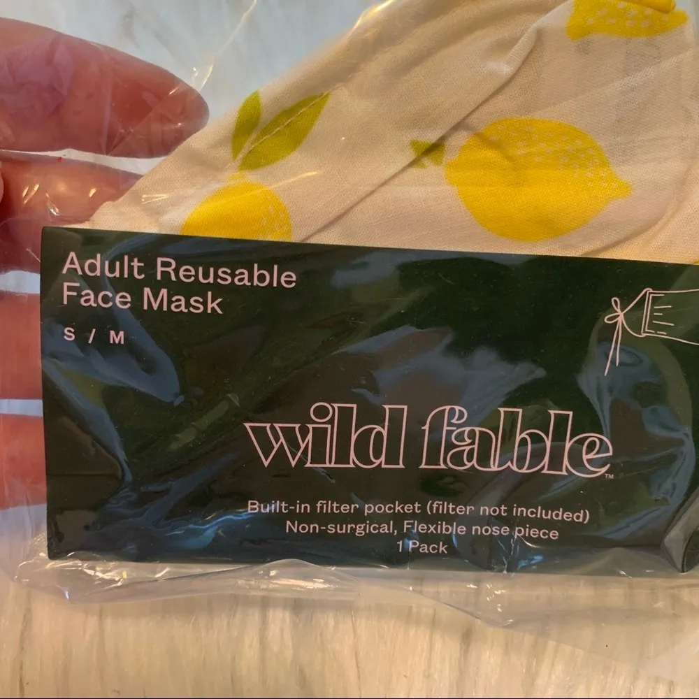 Wild Fable Fabric Mask Lemon Print Interchangeable - Image 4