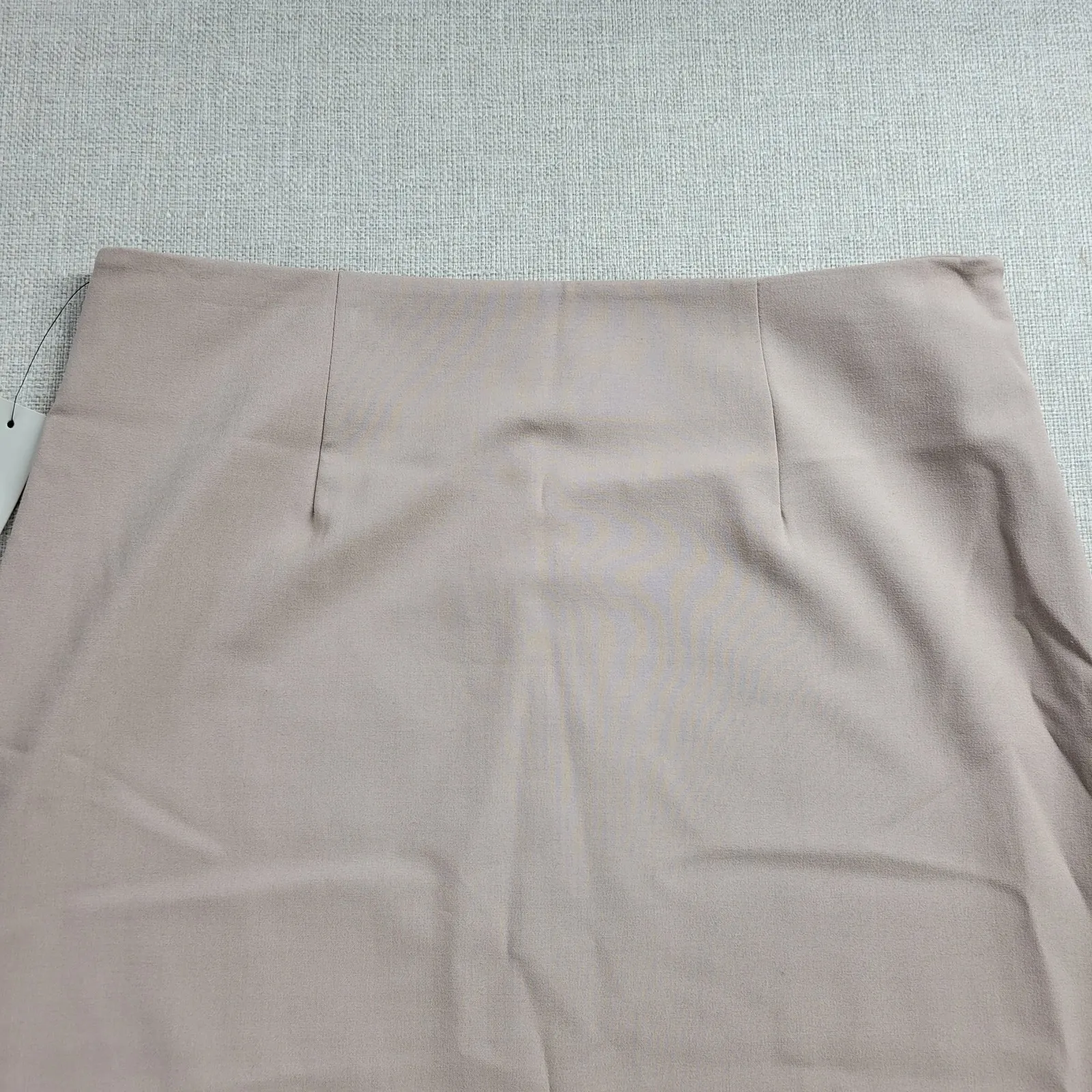 Larry Levine Womens Skirt Size 8 Cream Taupe Back Slit Side Zip Knee Length NEW - Image 11