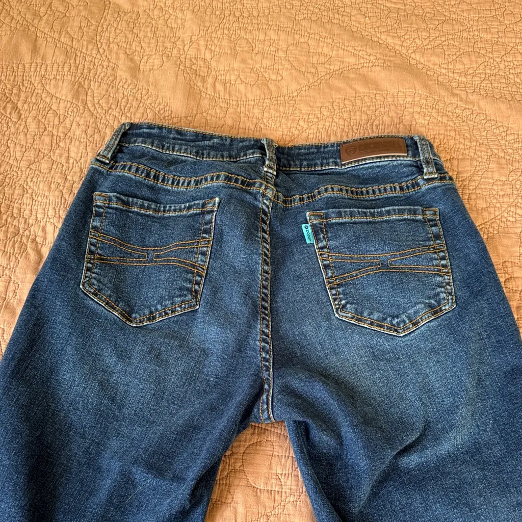 Hooey Dark Blue Flare Jeans Size 30 - Image 4