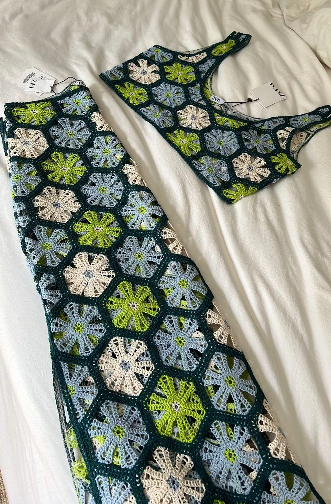 ZARA Crochet Knit Two Piece Set - Image 3