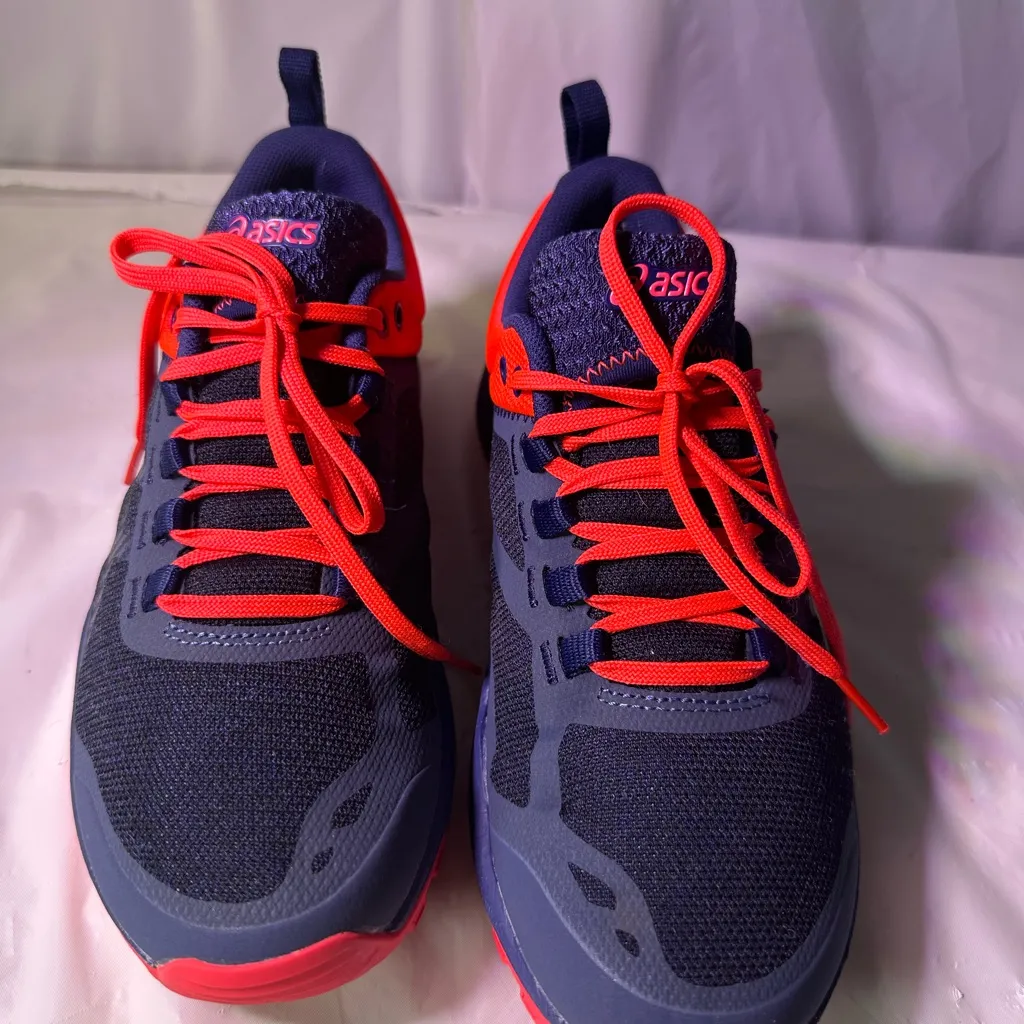 Oasis Dark Blue and Bright Pink Athletic Shoes - Image 6