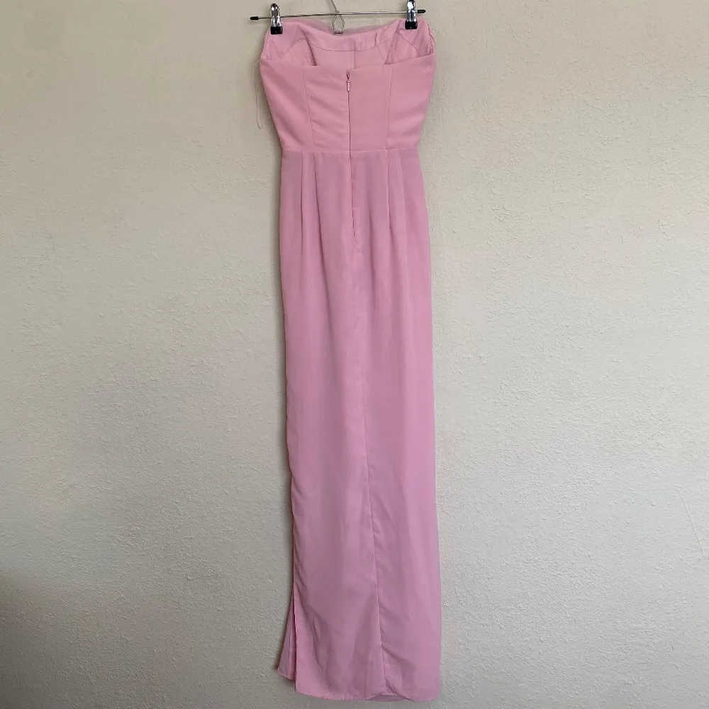 House of CB Adrienne Pink Quartz Strapless Gown  Size S A-C cup NWOT - Image 9