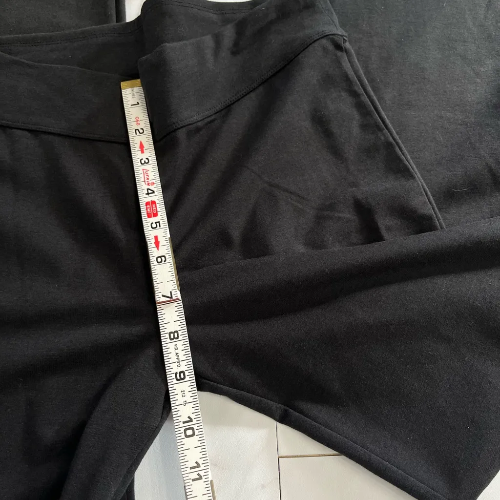 Fishers Finery Boot Leg Bamboo Blend Yoga Pant with back pockets size medium Gray - Image 5