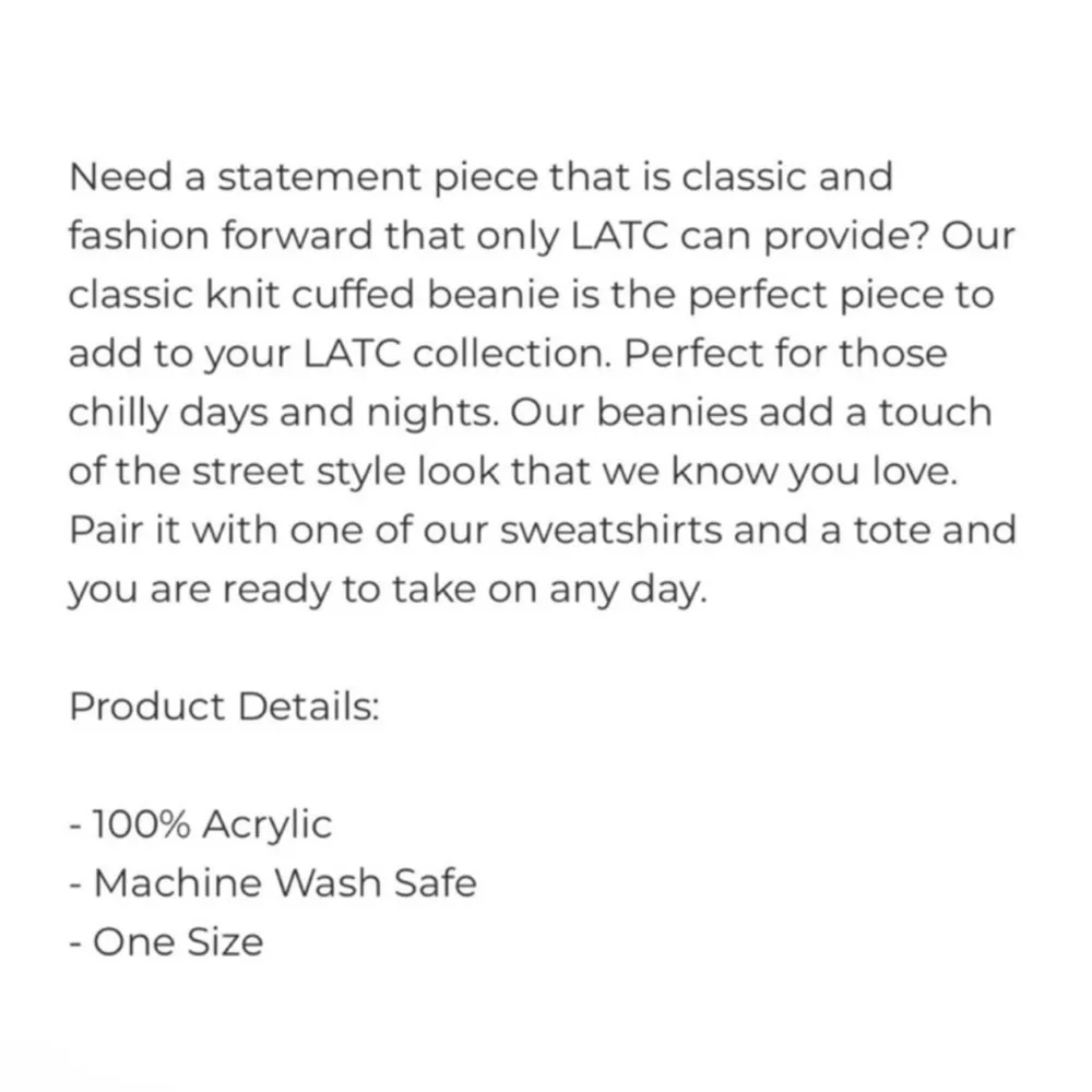 LA/TC Los Angeles Trading Company Fluent Italian Beanie in Wheat Brown - Image 7