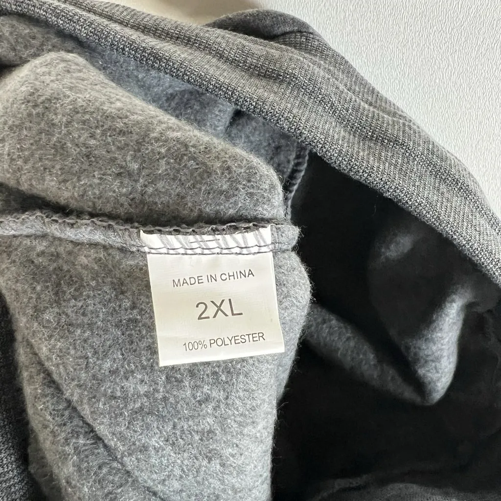 White Fox Women's Drawstring Lounge Sweat‎ Shorts Fleece Size 2XL Gray Vol 3 - Image 8