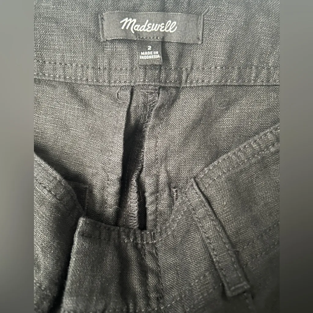 Madewell Women's 100% Linen Shorts Size 2 - Image 3
