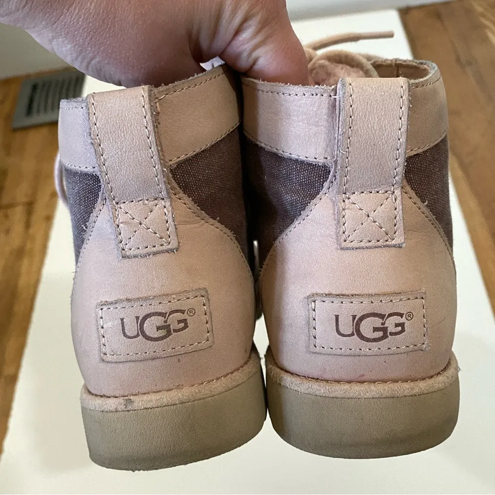UGG Bethany Canvas Quartz Shoes Pink High Top Size 9 - Image 2