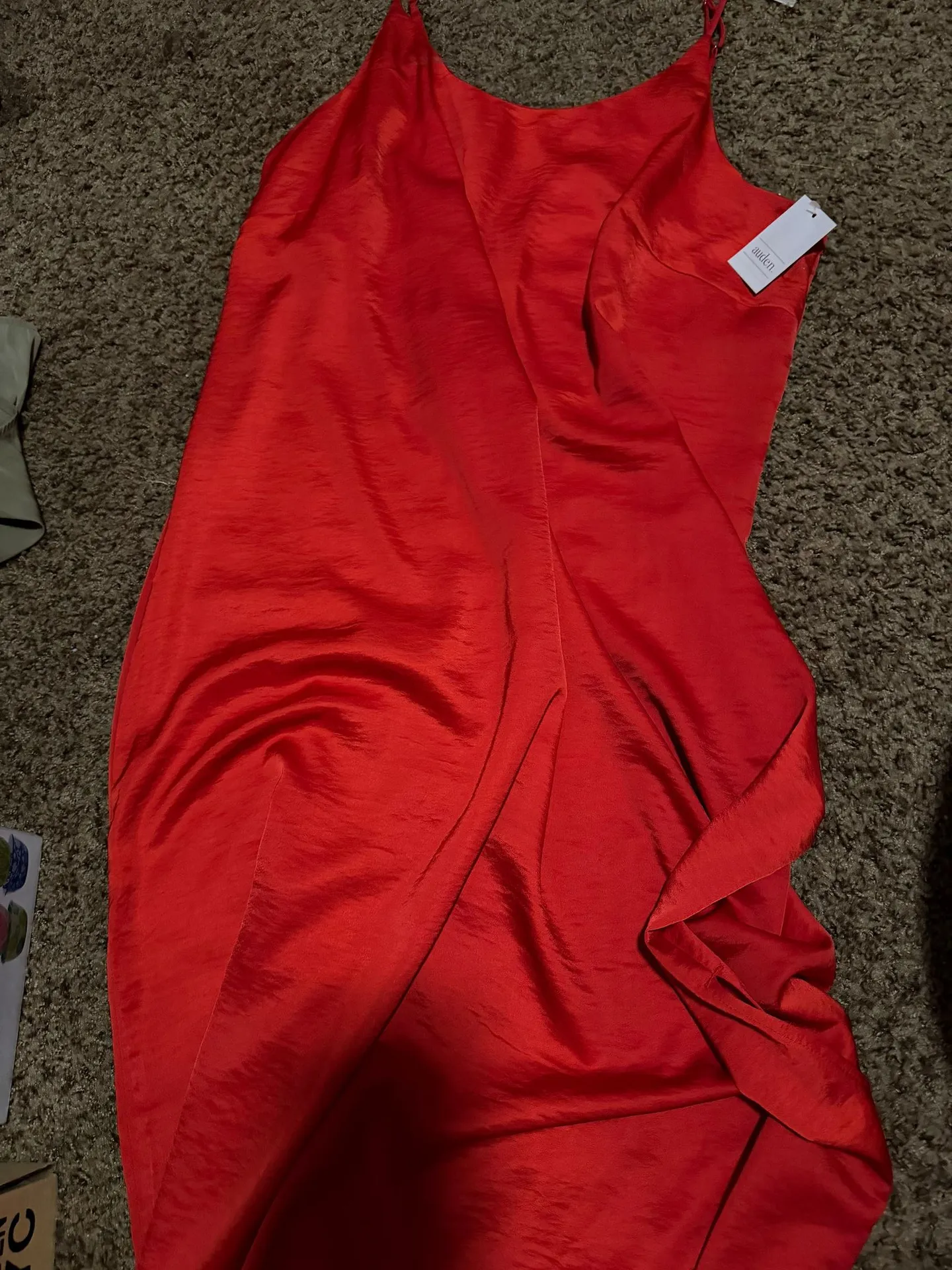 Red Silk Slip Dress Target - Image 6