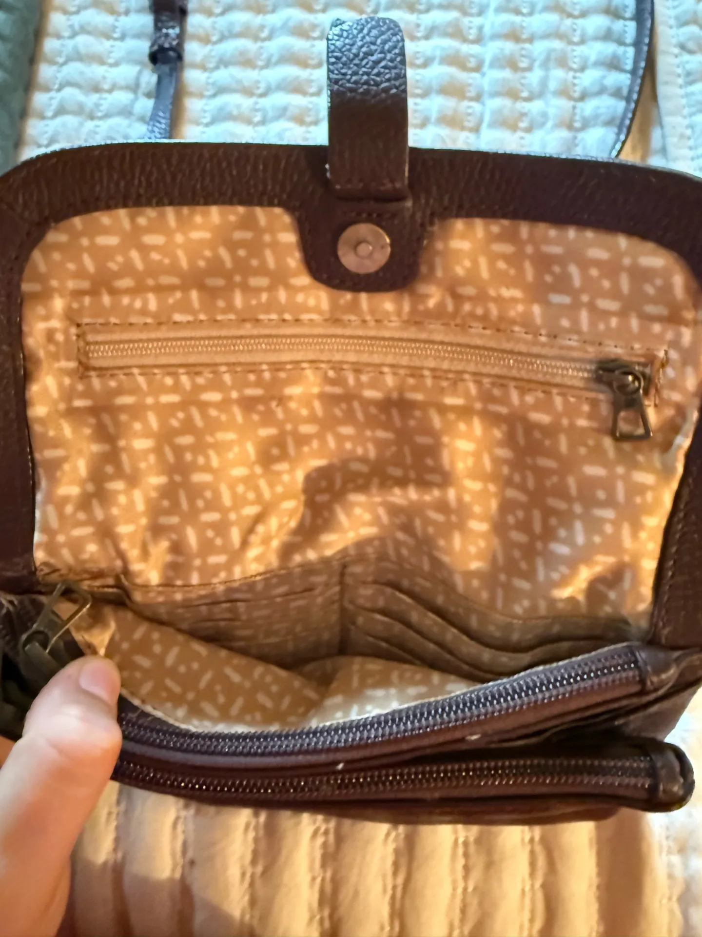 Lucky Brand Dark Brown Small Purse Crossbody  - Image 4