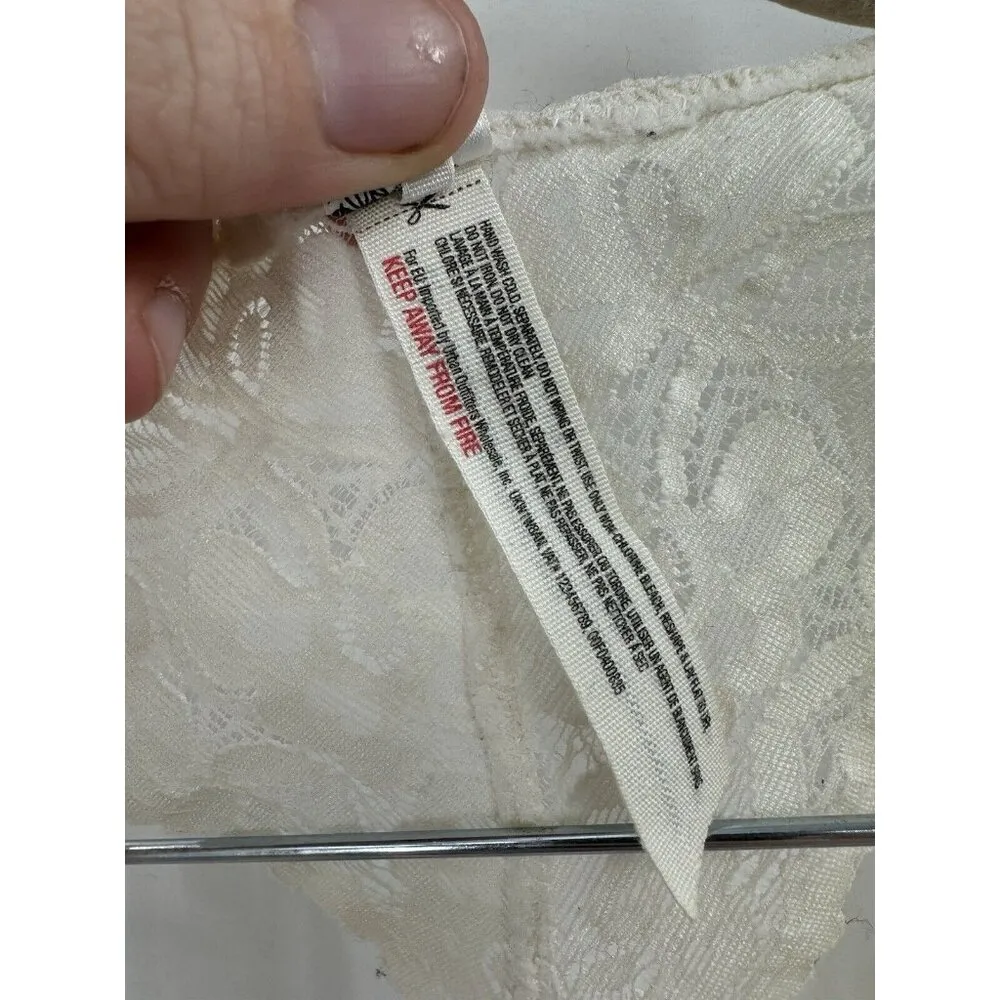 Intimately Free People Galloon Racerback Bralette Ivory XS Fairy Coquette Whimsy - Image 5