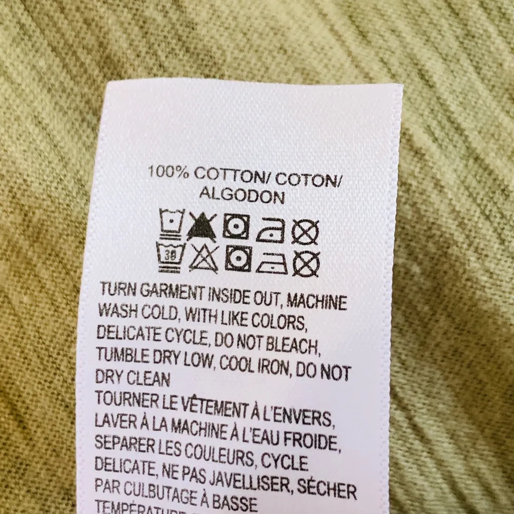 Lucky Brand Green Camouflage 3/4 Sleeve T-Shirt Casual Top Women’s Size Small - Image 8