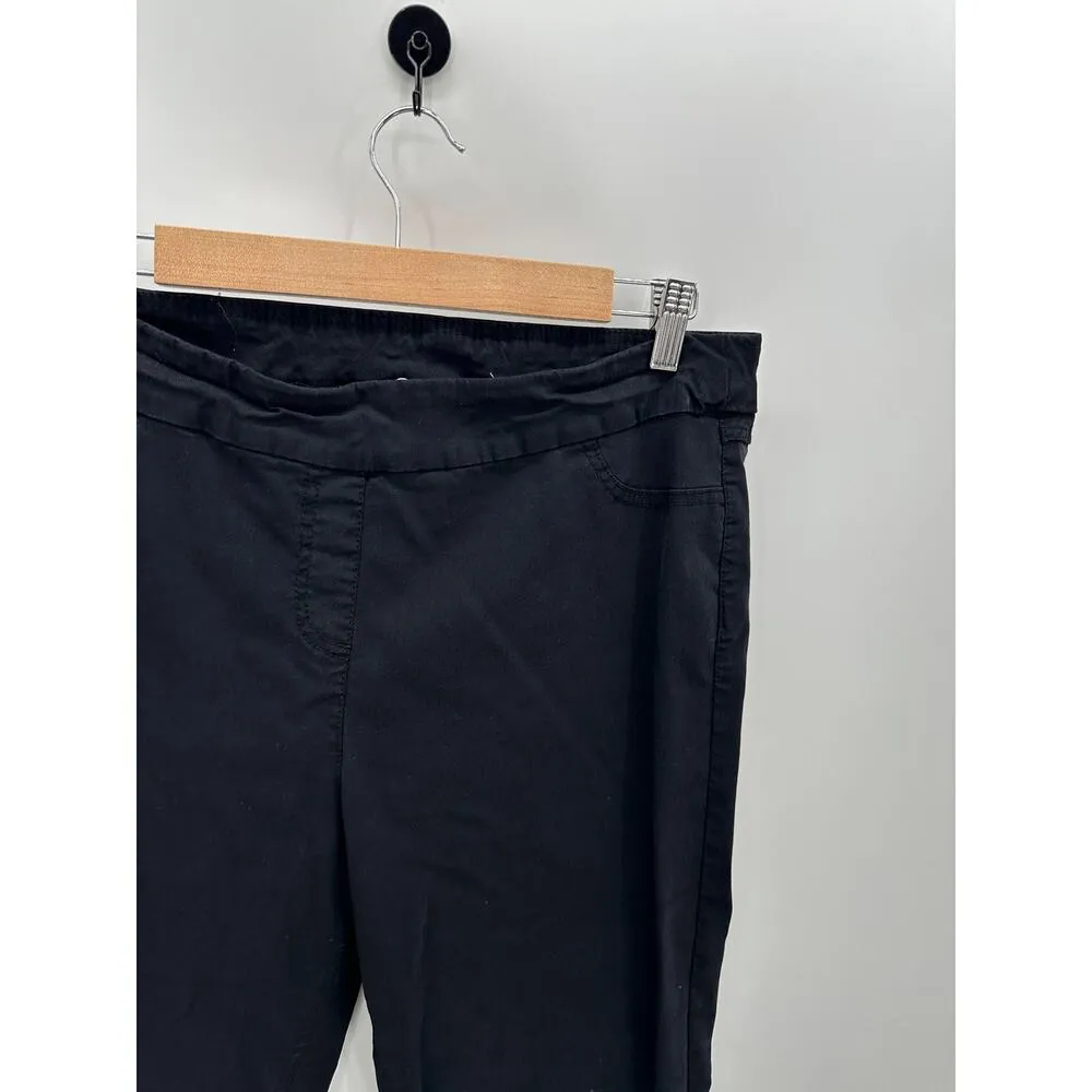 Soft Surroundings Black Rayon Blend Stretch Pull On Pants Women's Size X-Large - Image 4