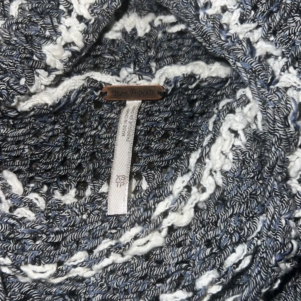 ✨FREE PEOPLE Folksong Fringe Tunic Loose Knit Sleeveless Sz XS Sweater Top✨ - Image 8