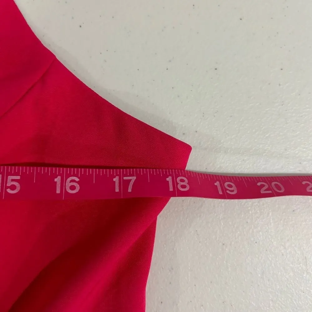 Gianni Bini GB Pink Salmon Mini Pleated Dress Spaghetti Straps Large Hoco Party‎ - Image 7