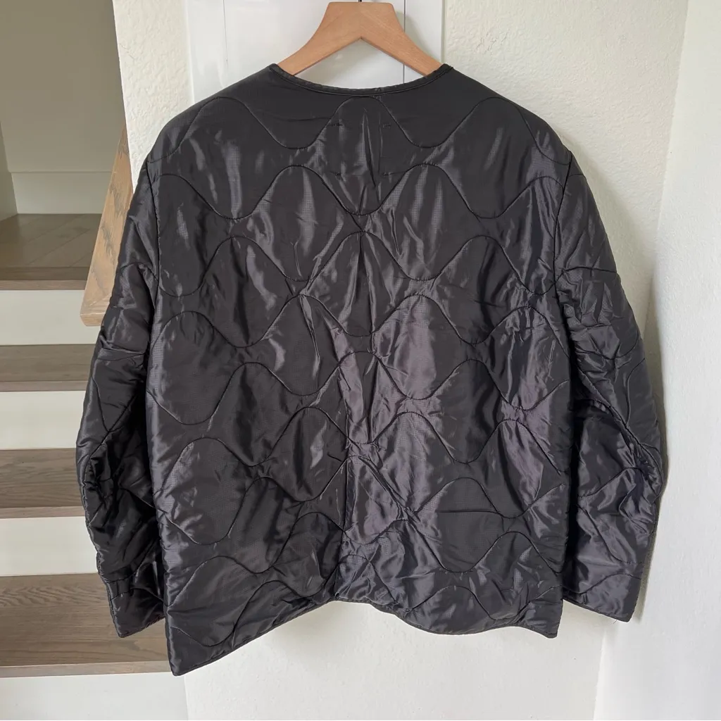 Anine Bing Andy Quilted Jacket in Black - Image 5