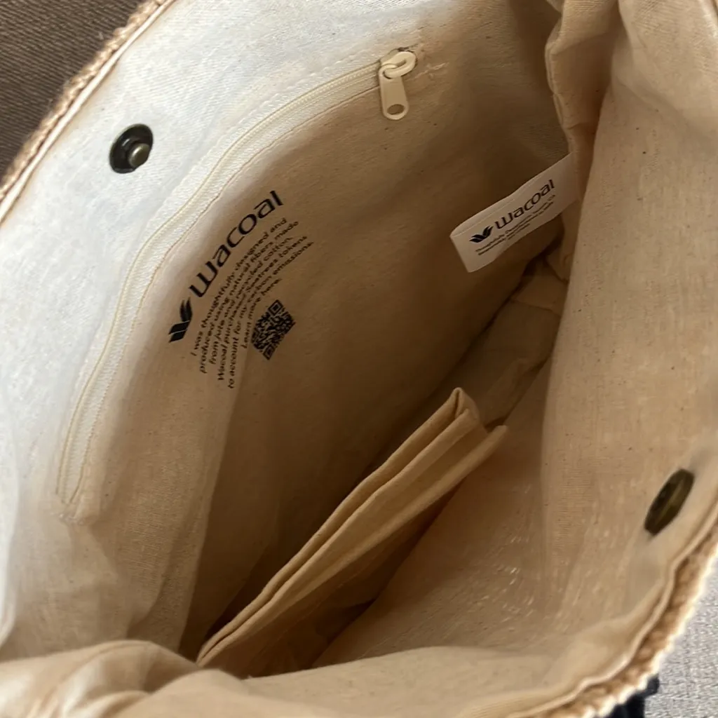 Wacoal Raffia Straw Tote with Detachable Wristlet‎ - Image 6