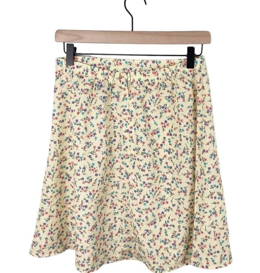 Vintage 90s Y2K Paul Harris Design Yellow Multicolor Floral A - Image 2