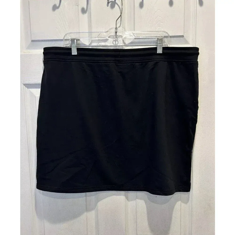 NWT Eddie‎ Bauer Women's Size XL Black Cozy Camp Fleece Skirt - Image 4