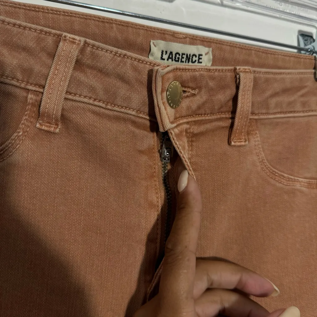 NWOT L'agence Margot High Rise Skinny In‎ Terracotta Wash Size 30 - Image 8