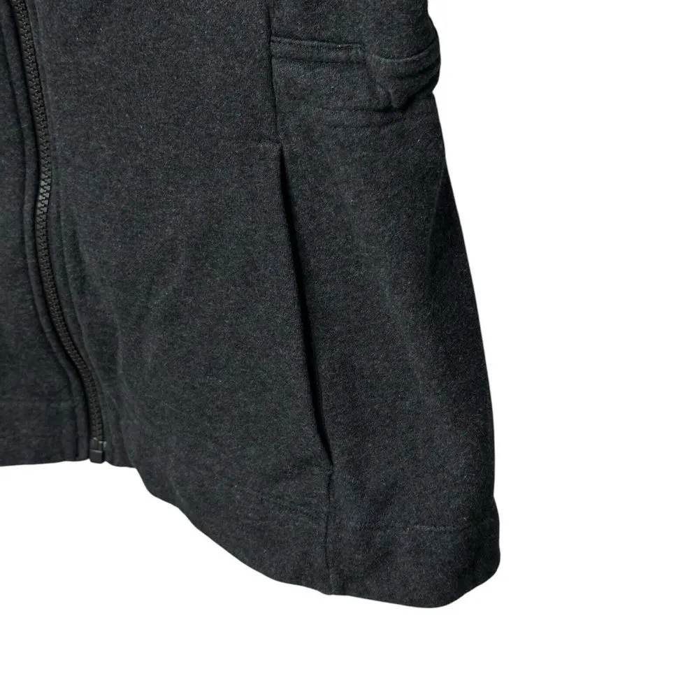 Lululemon Jacket Womens 6 Gray Full Zip‎ Hooded Pockets Cinch Waist Gym - Image 4