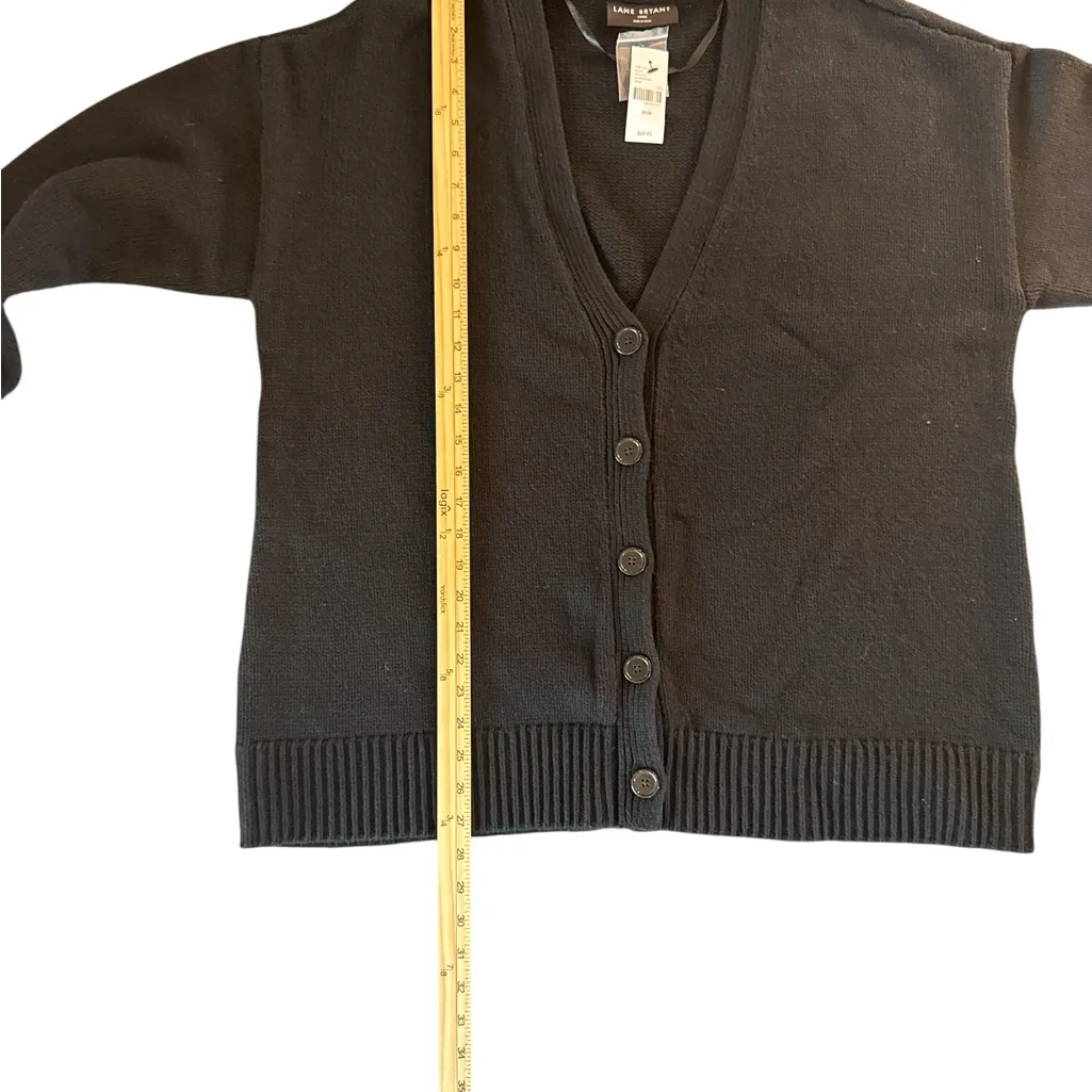 Lane Bryant Black Knit‎ Cardigan - Image 6